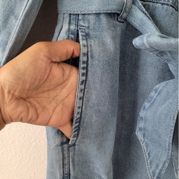 Billabong Light Blue Denim Jumpsuit - Picture 8 of 9